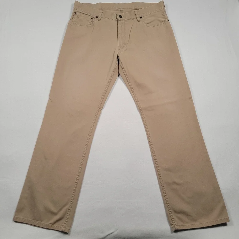 Polo Ralph Lauren‎ Pants Men's 38x32 Straight Leg 5-Pocket Khaki Cotton